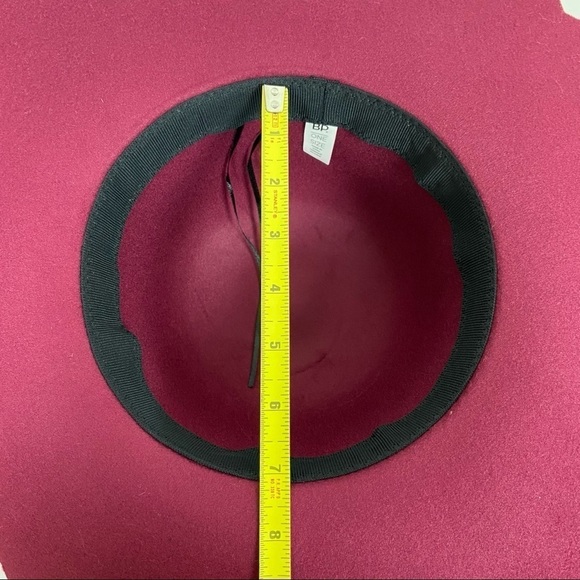 BP Scallop Brim Felt Hat Wine - Picture 5 of 6